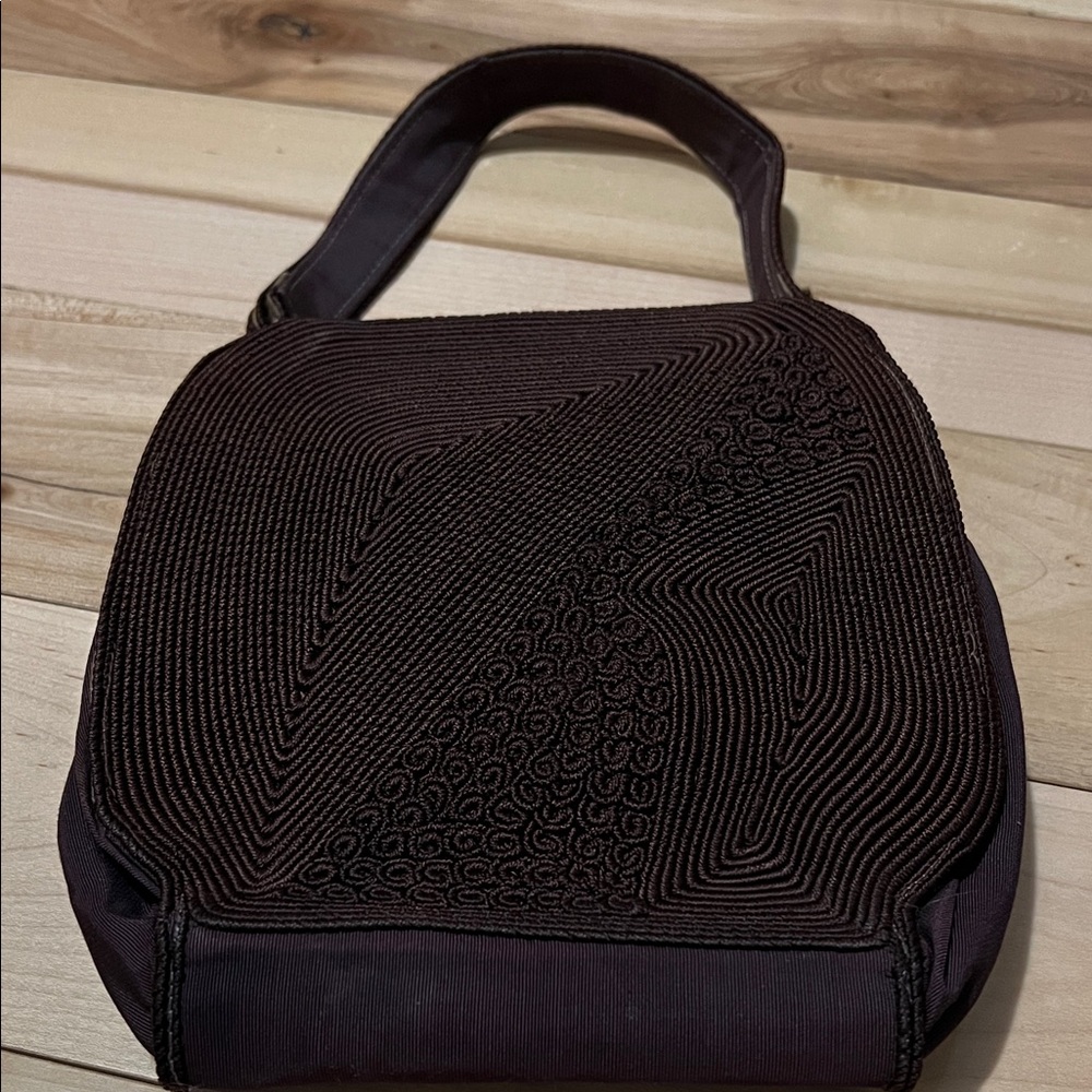 Stylish vintage corde Brown Handbag